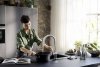Hansgrohe Aqittura M91 SodaSystem 210 Bateria kuchenna wysoka z wyciąganą wylewką z filtrem chrom 76836000